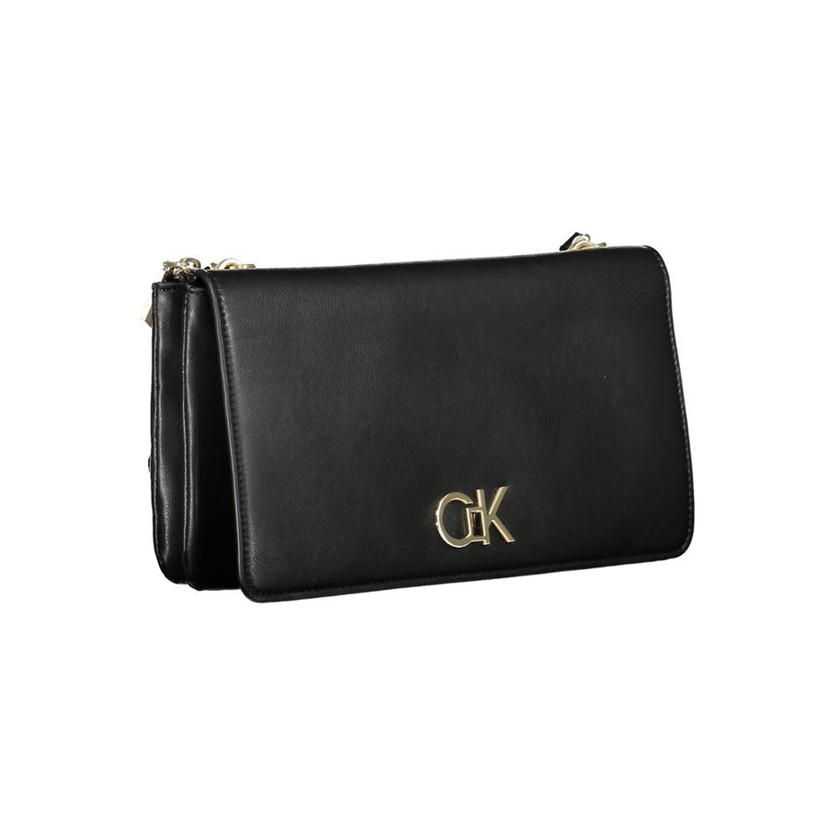 Calvin Klein Γυναικεία Τσάντα Ώμου Μαύρη Πολυεστερική