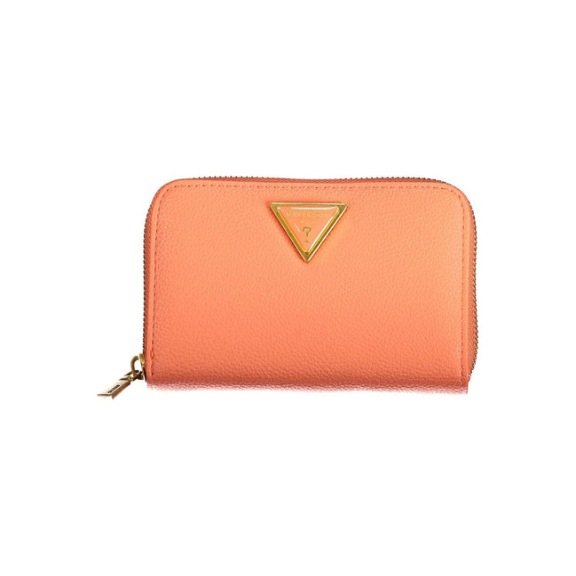 Guess Jeans Arancione Polyurethane Women Wallet
