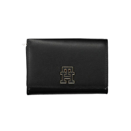 Γυναικείο Πορτοφόλι Tommy Hilfiger Μαύρο από Πολυουρεθάνη