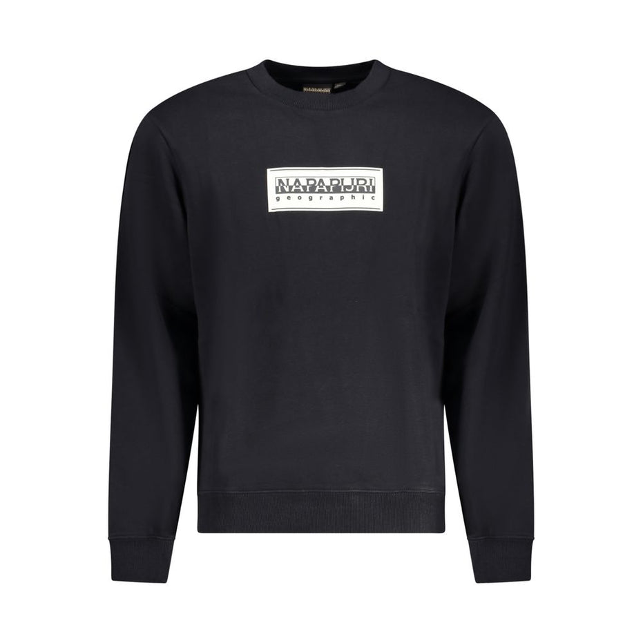 Napapijri Black Cotton Men Sweatshirt