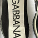 Dolce & Gabbana Black White Slip On Sorrento Sneakers Shoes