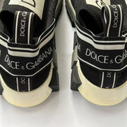 Dolce & Gabbana Black White Slip On Sorrento Sneakers Shoes