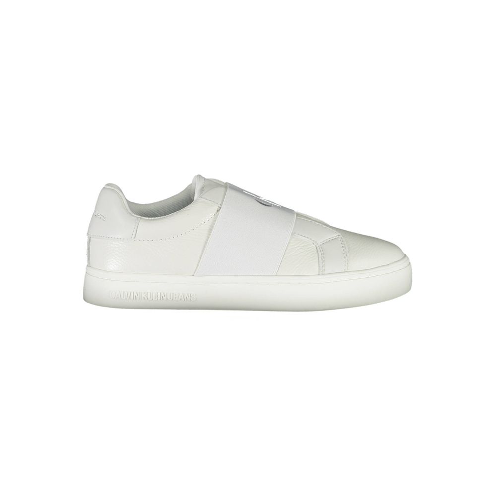 Γυναικεία sneakers Calvin Klein Bianco από δέρμα