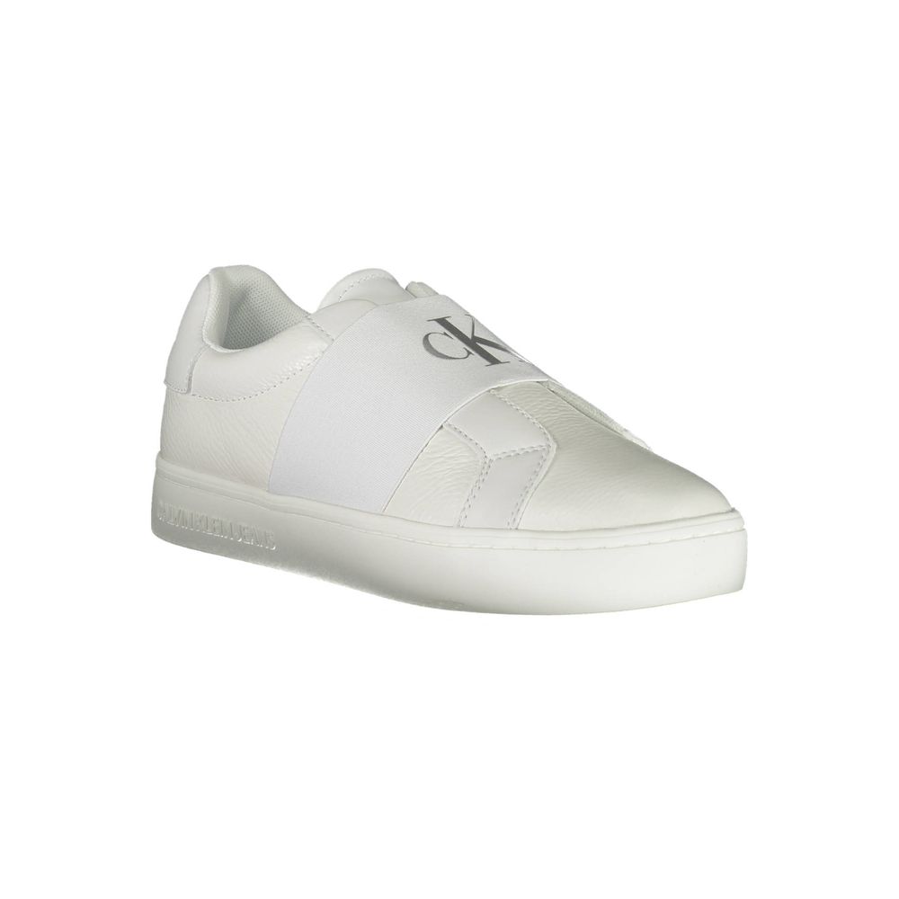Γυναικεία sneakers Calvin Klein Bianco από δέρμα