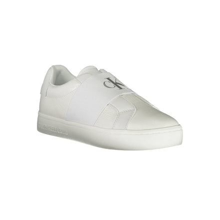 Γυναικεία sneakers Calvin Klein Bianco από δέρμα