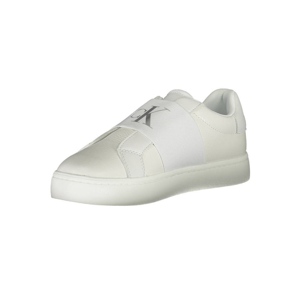 Γυναικεία sneakers Calvin Klein Bianco από δέρμα