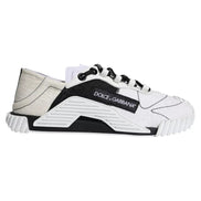 Dolce & Gabbana White Black Low Top NS1 Sneakers Shoes