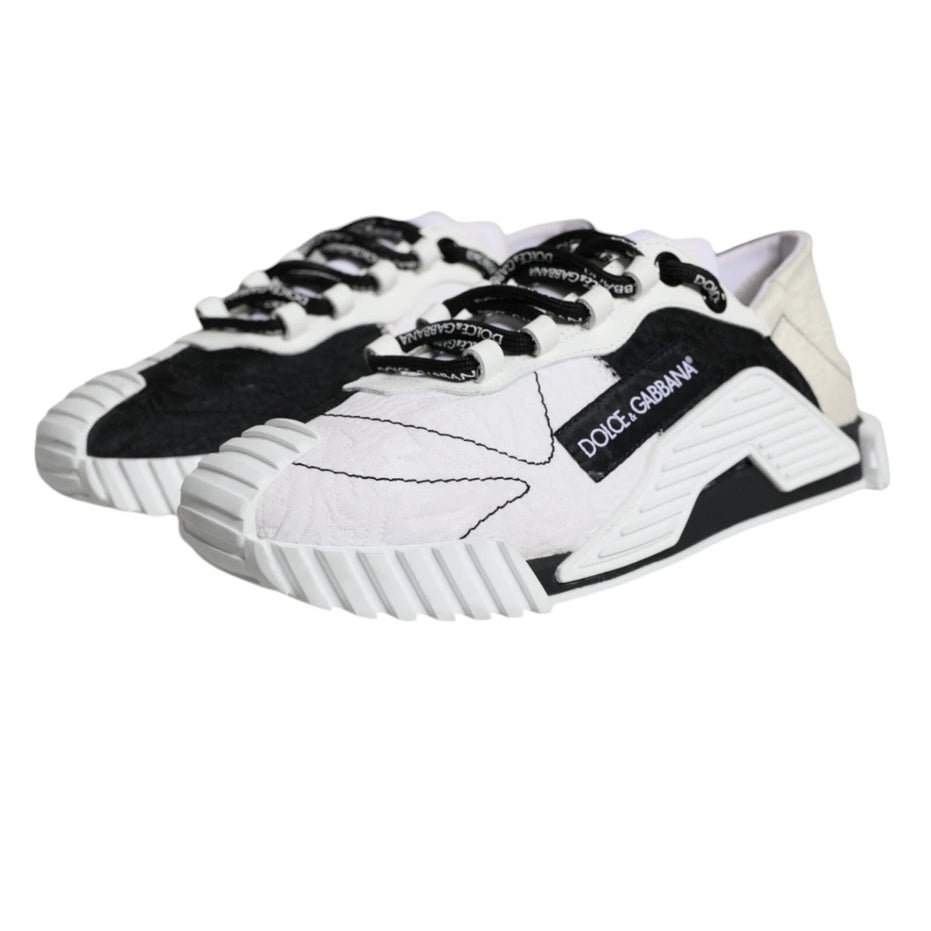 Dolce & Gabbana Άσπρα Μαύρα Χαμηλά Αθλητικά Παπούτσια NS1