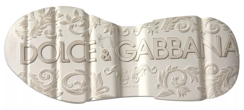 Dolce & Gabbana Αθλητικά Παπούτσια Λευκά Μπεζ Δερμάτινα Sport DAYMASTER
