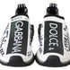 Dolce & Gabbana White Black Slip On Sorrento Sneakers