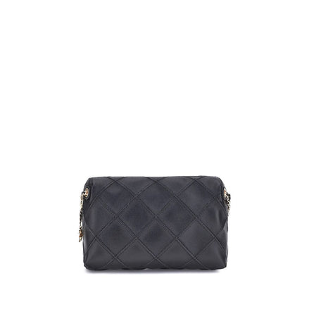 Tory Burch Black Calf Leather Bos Taurus Shoulder Bag