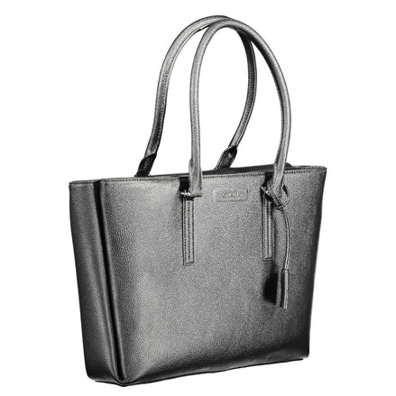 Calvin Klein Black Polyurethane Women Shoulder Bag