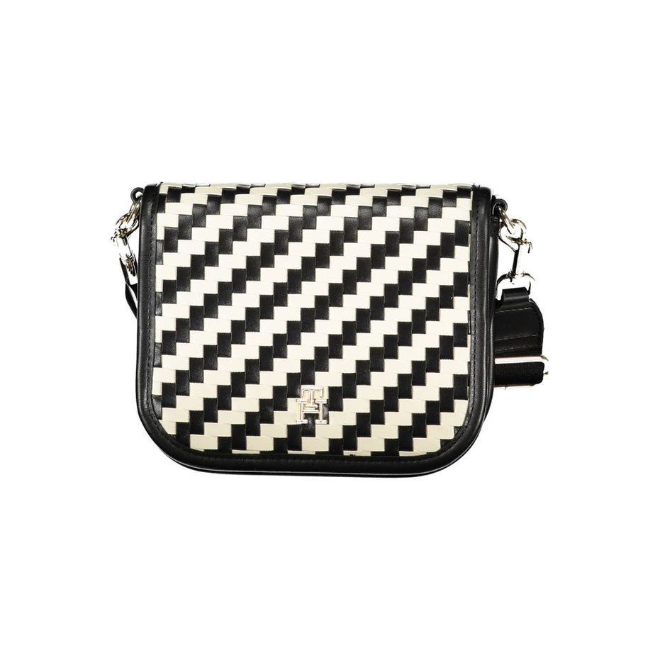 Tommy Hilfiger Black Polyurethane Women Handbag
