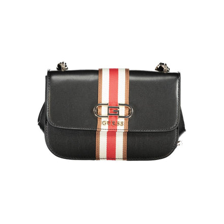 Guess Jeans Nero Poliuretano Women Handbag