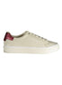 Calvin Klein Beige Leather Women Sneaker