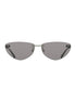 Calvin Klein Black Metal Women Sunglass