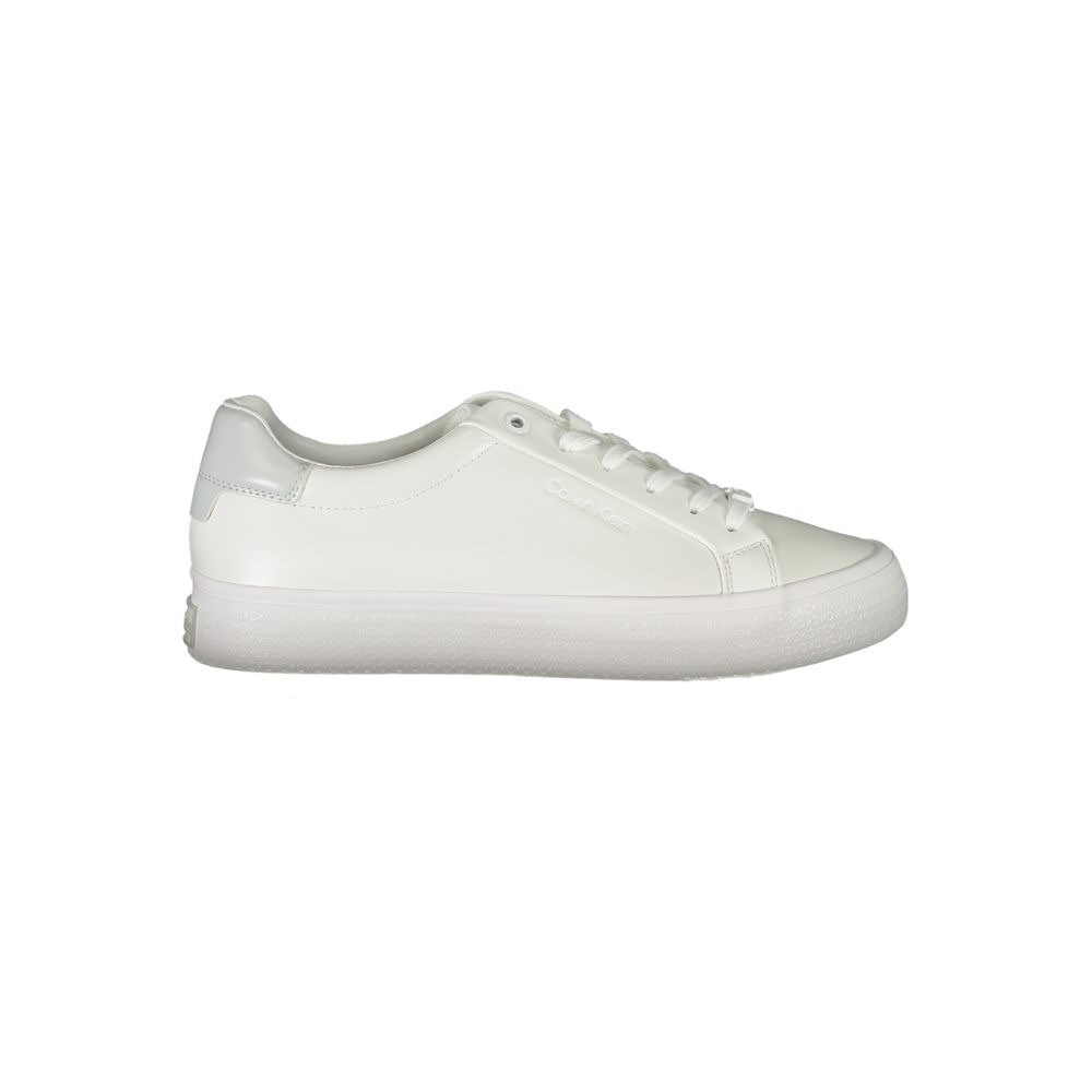 Calvin Klein White Leather Sneakers