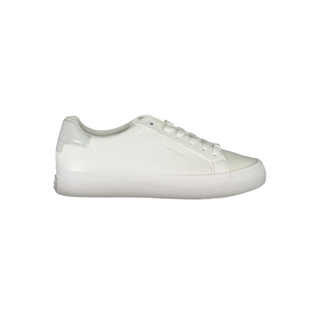 Calvin Klein White Leather Sneakers