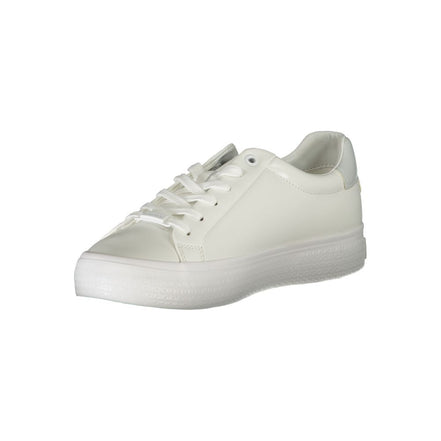 Γυναικεία sneakers Calvin Klein Bianco από δέρμα