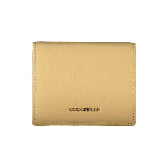 Γυναικείο πορτοφόλι Coccinelle Beige από δέρμα