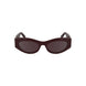 Calvin Klein Rosso Acetate Women Sunglass