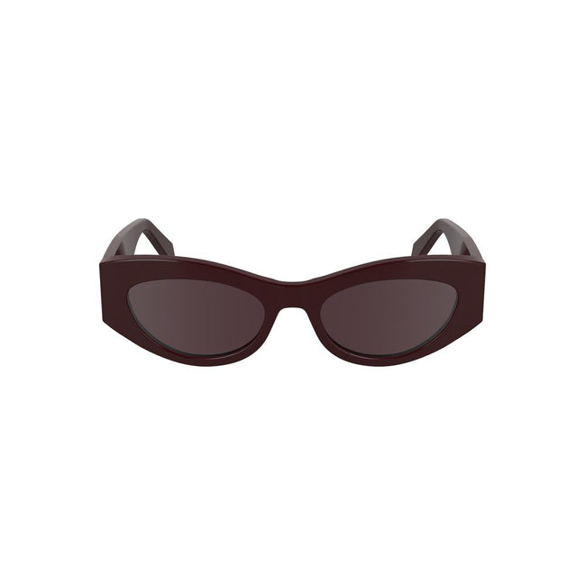 Calvin Klein Rosso Acetate Women Sunglass