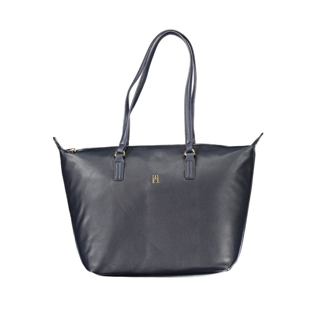 Tommy Hilfiger Γυναικεία Τσάντα Χειρός από Μπλε Πολυεστέρα