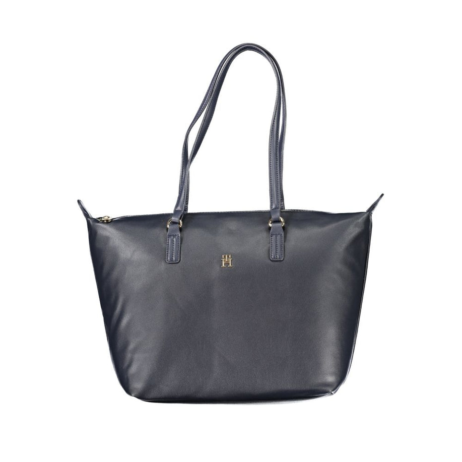 Tommy Hilfiger Γυναικεία Τσάντα Χειρός από Μπλε Πολυεστέρα