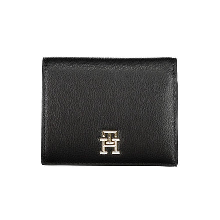 Γυναικείο Πορτοφόλι Tommy Hilfiger Μαύρο από Πολυουρεθάνη
