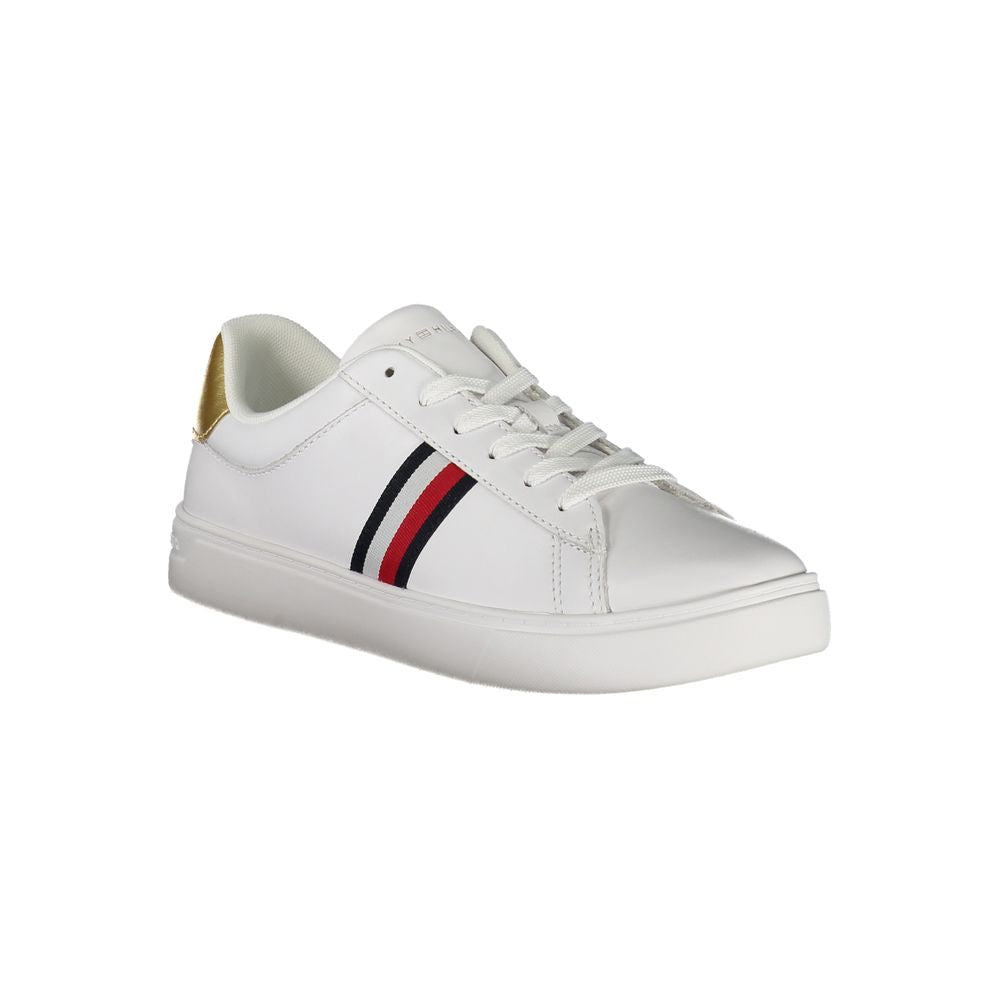 Tommy Hilfiger Bianco Polyurethane Women Sneaker