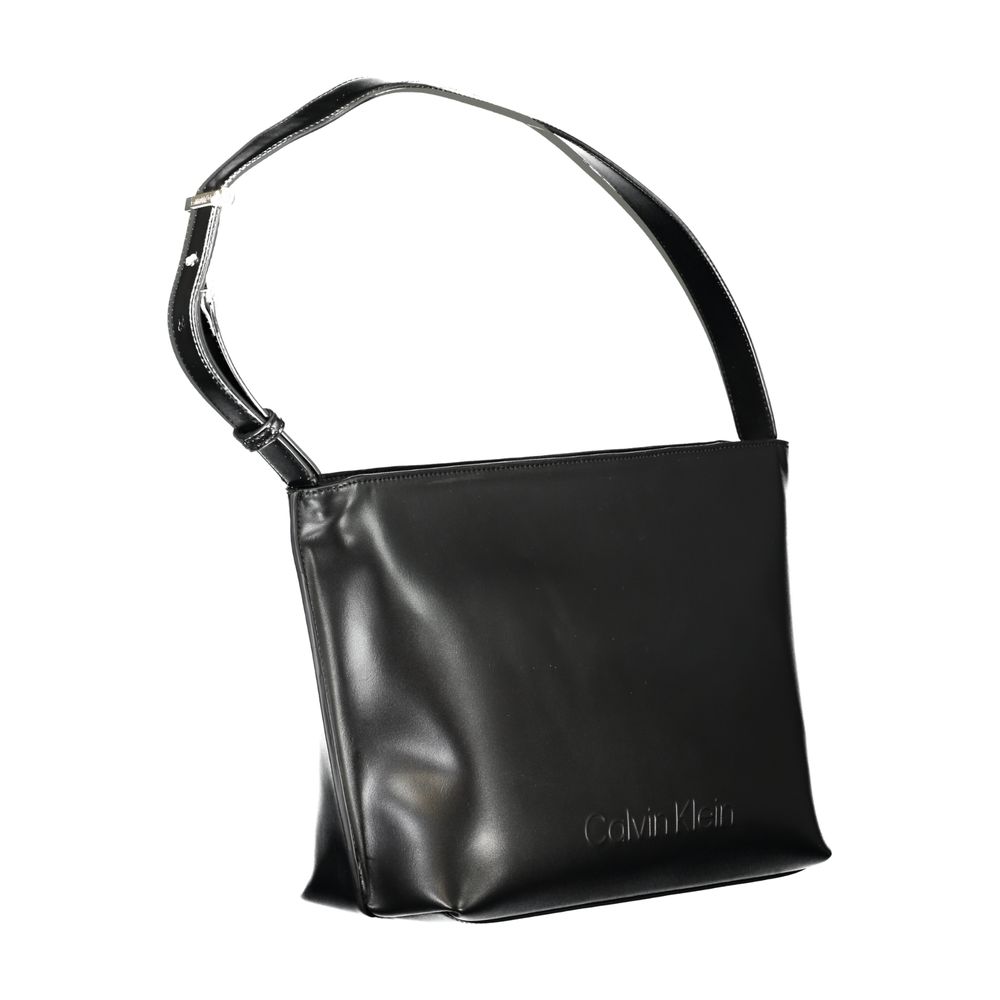 Γυναικεία τσάντα ώμου Calvin Klein από μαύρο πολυεστέρα