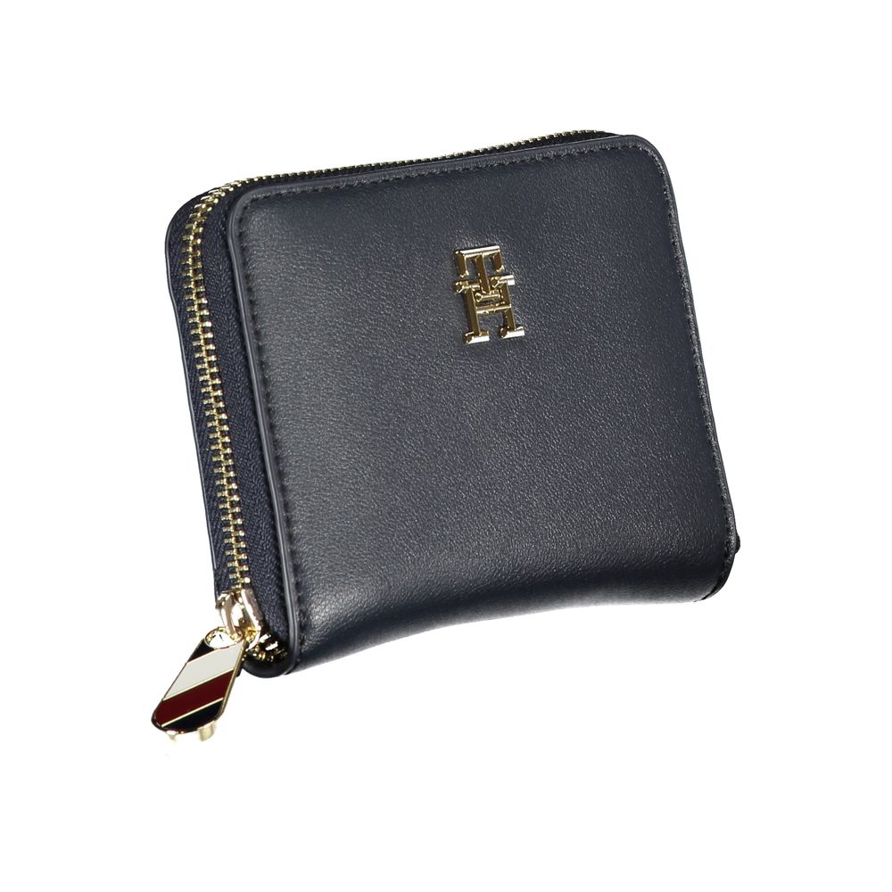Γυναικείο πορτοφόλι Tommy Hilfiger από μπλε πολυουρεθάνη