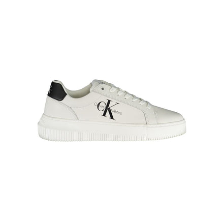 Γυναικεία sneakers Calvin Klein λευκά από δέρμα