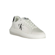 Γυναικεία sneakers Calvin Klein λευκά από δέρμα