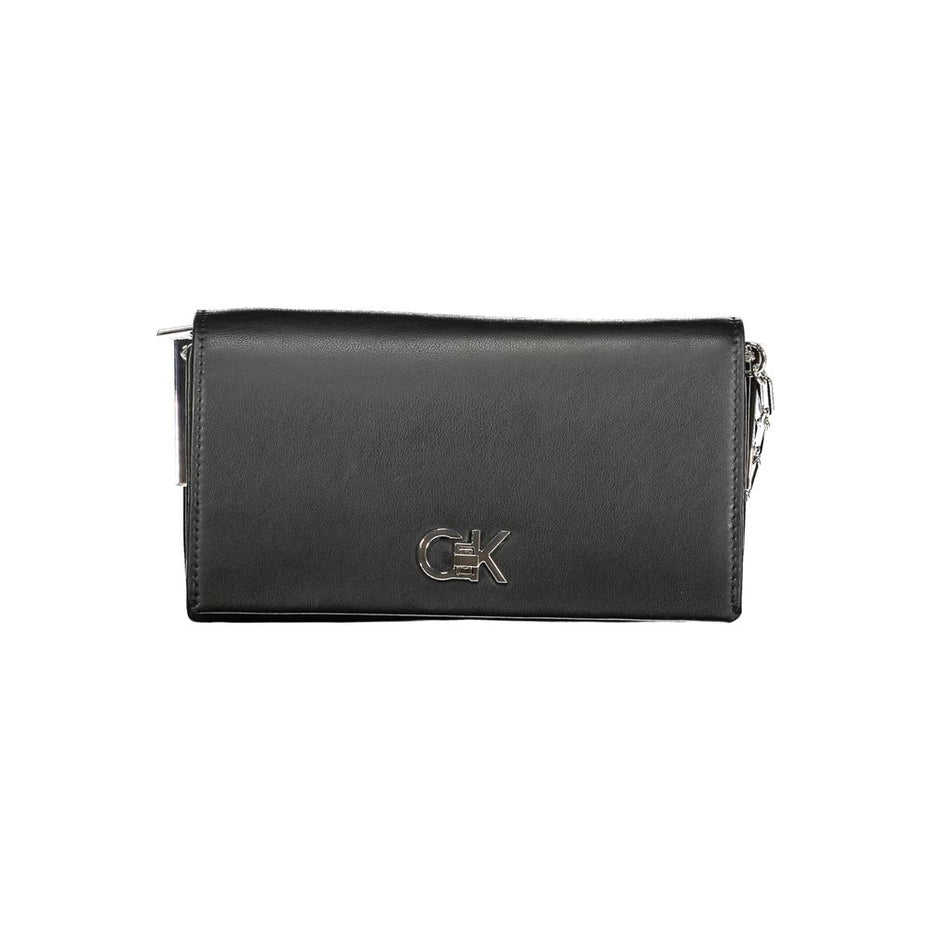 Γυναικεία τσάντα ώμου Calvin Klein από μαύρο πολυεστέρα