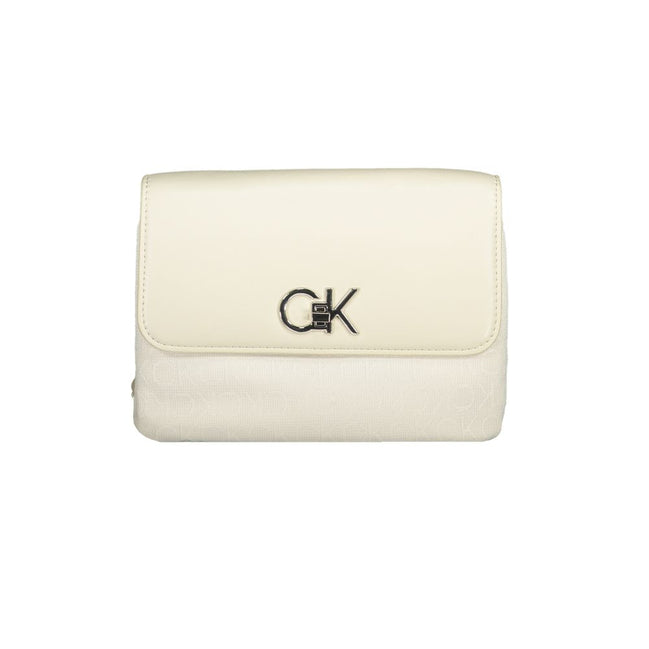 Calvin Klein Beige Polyester Women Handbag