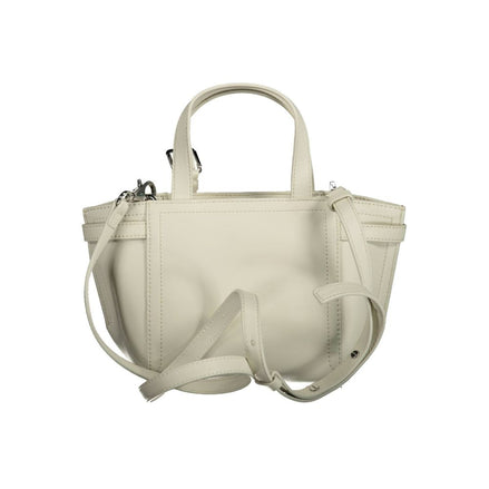 Τσάντα Χειρός Γυναικεία Calvin Klein Bianco Πολυεστέρας