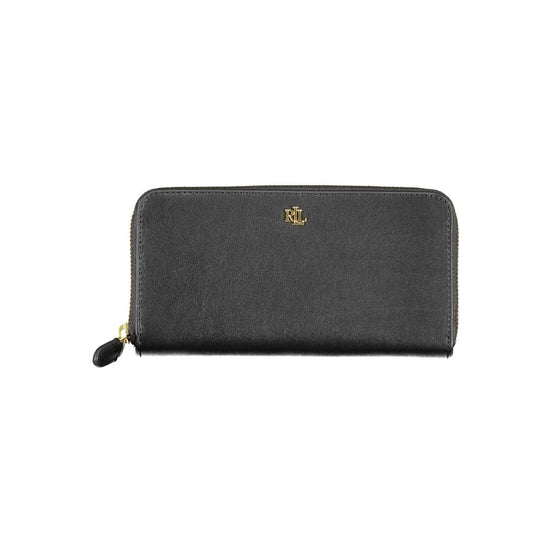 Ralph Lauren Black Leather Women Wallet