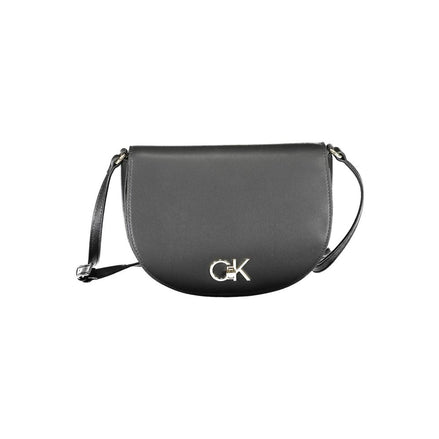 Calvin Klein Μαύρη Γυναικεία Τσάντα Ώμου από Πολυουρεθάνη