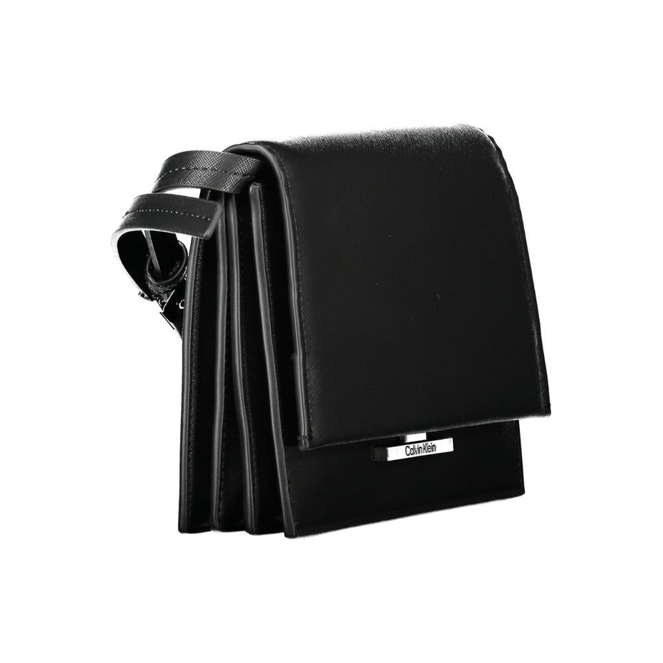 Calvin Klein Nero Poliuretano Woman Shoulder Bag