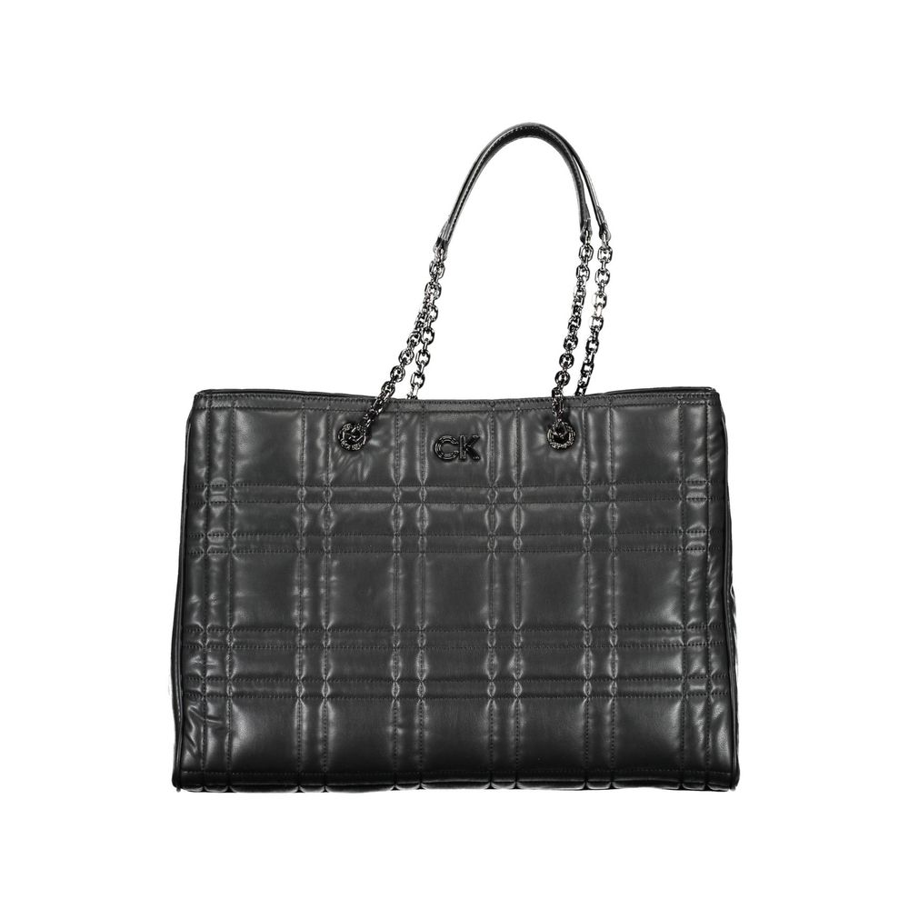 Γυναικεία Τσάντα Χειρός Calvin Klein Nero Πολυεστέρας