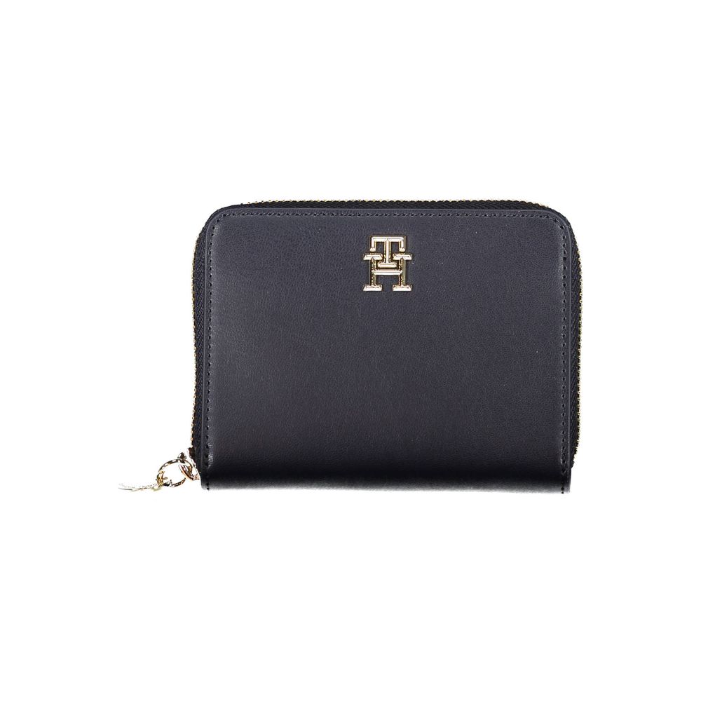 Γυναικείο πορτοφόλι Tommy Hilfiger από μπλε πολυουρεθάνη