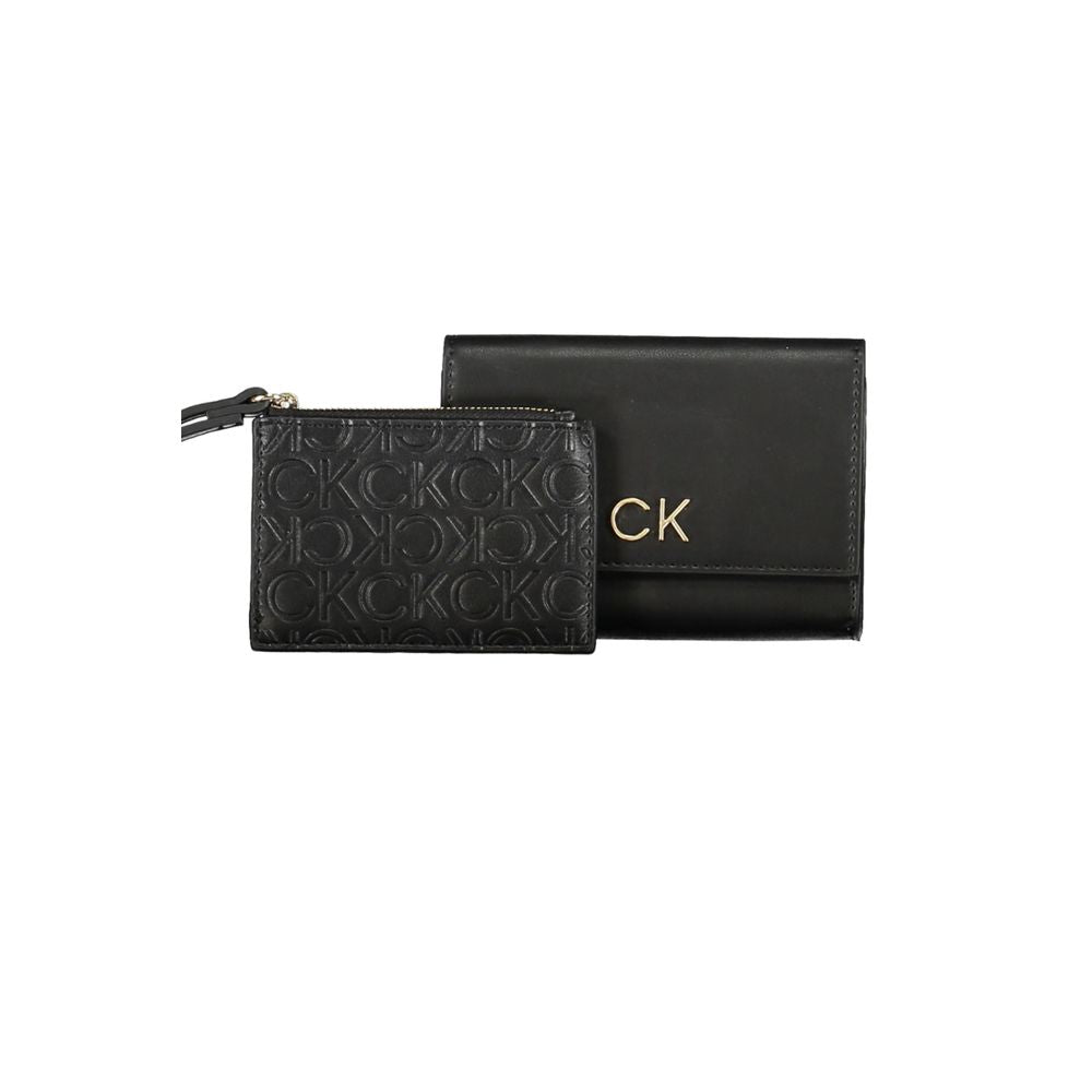Γυναικείο Πορτοφόλι Calvin Klein από Μαύρο Πολυεστέρα  