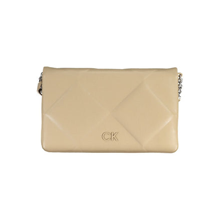 Calvin Klein Beige Polyester Women Shoulder Bag