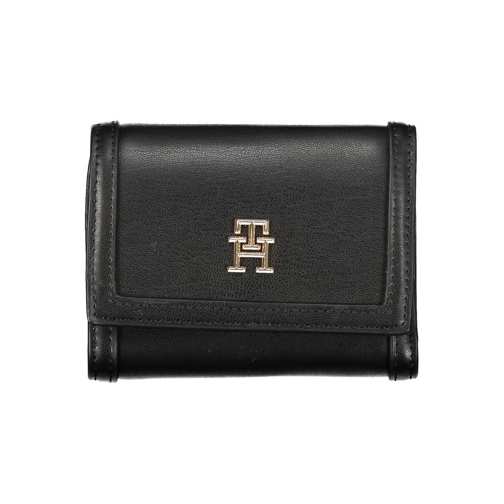 Γυναικείο Πορτοφόλι Tommy Hilfiger Μαύρο από Πολυουρεθάνη