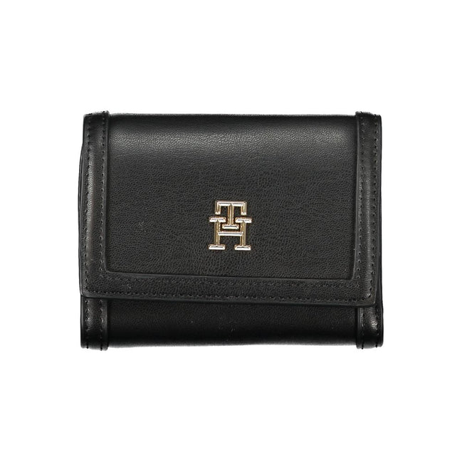 Γυναικείο Πορτοφόλι Tommy Hilfiger Μαύρο από Πολυουρεθάνη