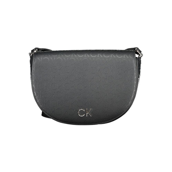 Calvin Klein Black Polyurethane Women Shoulder Bag