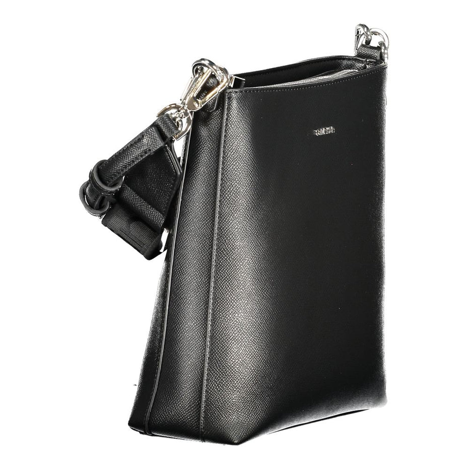 Calvin Klein Black Polyester Woman Shoulder Bag