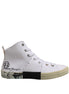 Maison Margiela White Lace Up Mid Top Women Sneakers Shoes