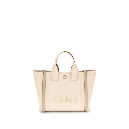 Chloé Μπεζ Βαμβακερή Τσάντα Χειρός